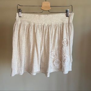 Abercrombie and Fitch Creme Floral Skirt